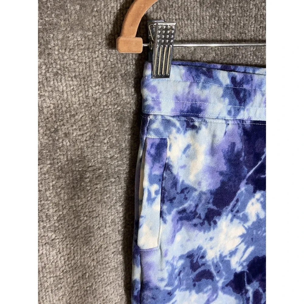 Old Navy Jogger Pants Girls Size Large 10-12 Blue Tie Dye Pockets Lounge NWT